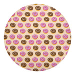 8-Bit Pixel Donut Print Round Blanket