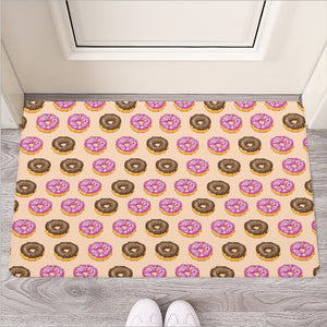 8-Bit Pixel Donut Print Rubber Doormat