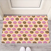 8-Bit Pixel Donut Print Rubber Doormat