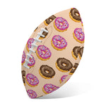 8-Bit Pixel Donut Print Rugby Ball