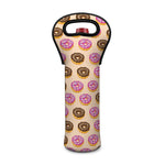 8-Bit Pixel Donut Print Single Neoprene Wine Tote