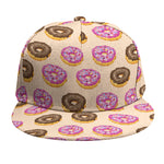 8-Bit Pixel Donut Print Snapback Cap