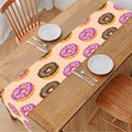 8-Bit Pixel Donut Print Table Runner