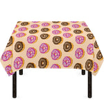 8-Bit Pixel Donut Print Tablecloth