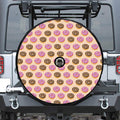 8-Bit Pixel Donut Print Tire Cover With Camera Hole
