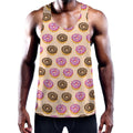 8-Bit Pixel Donut Print Men's Workout Tank Top