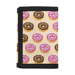8-Bit Pixel Donut Print Trifold Wallet