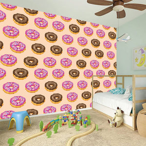 8-Bit Pixel Donut Print Wall Sticker