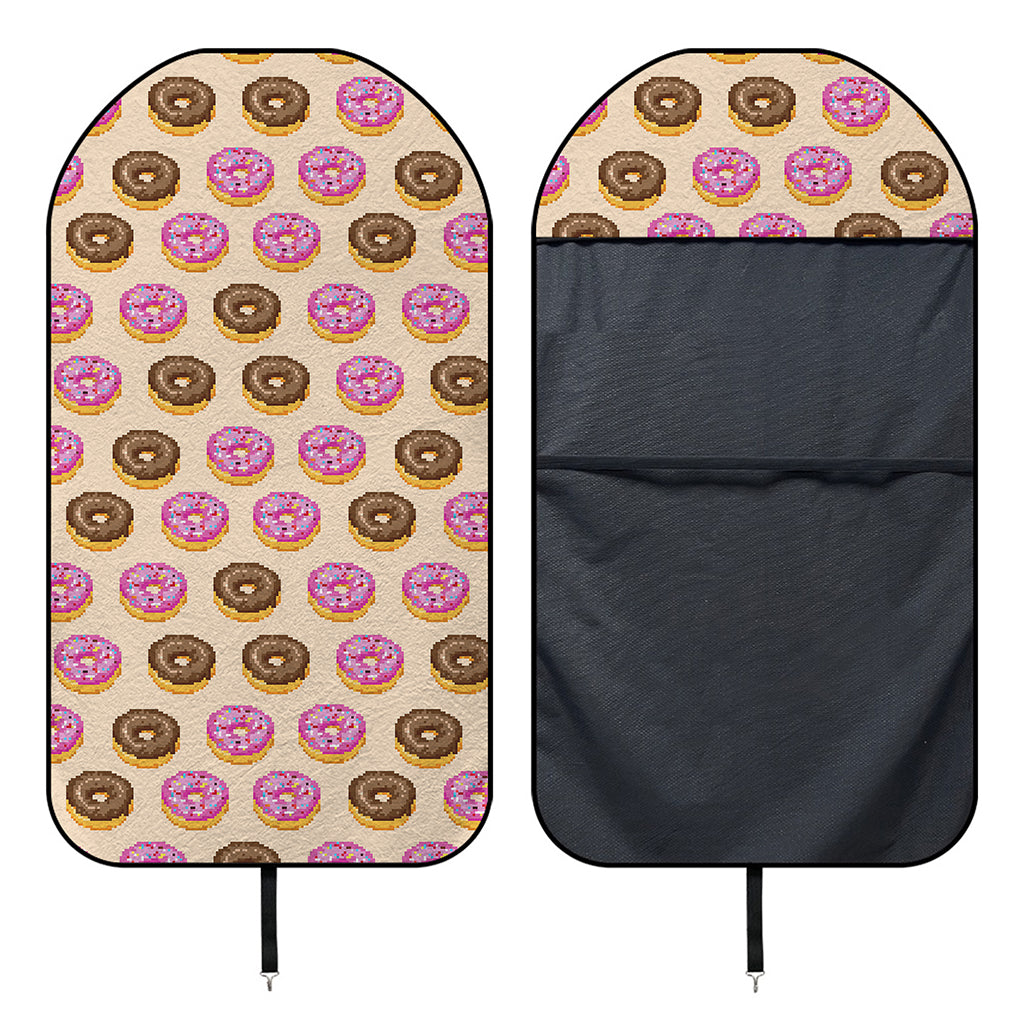 8-Bit Pixel Donut Print Waterproof Car Seat Cover