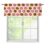 8-Bit Pixel Donut Print Window Valance