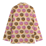 8-Bit Pixel Donut Print Women's Blazer