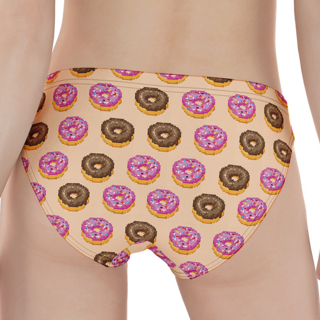 8-Bit Pixel Donut Print Women's Panties