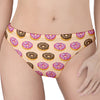 8-Bit Pixel Donut Print Women's Thong