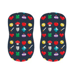 8-Bit Pixel Game Items Print Bar Stool Covers