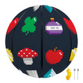 8-Bit Pixel Game Items Print Basketball