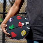 8-Bit Pixel Game Items Print Basketball
