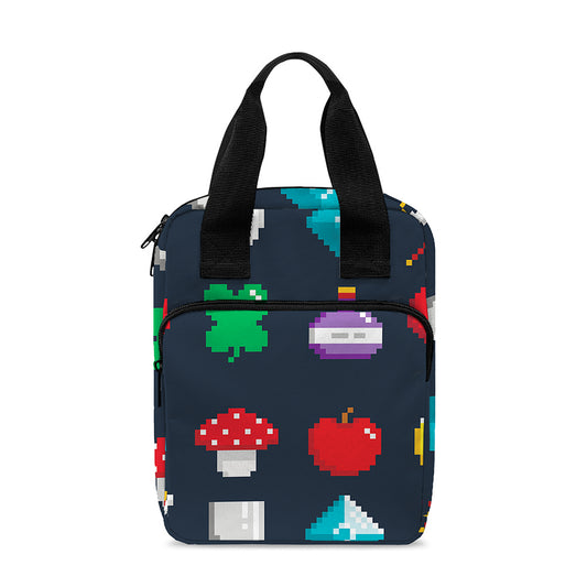 8-Bit Pixel Game Items Print Bible Tote Bag