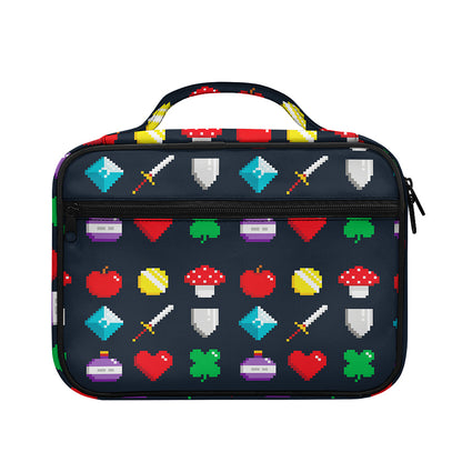 8-Bit Pixel Game Items Print Briefcase Bible Bag