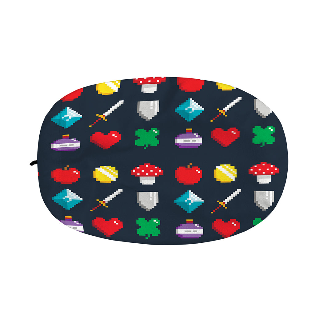 8-Bit Pixel Game Items Print Car Side Mirror Covers