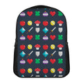 8-Bit Pixel Game Items Print Casual Backpack