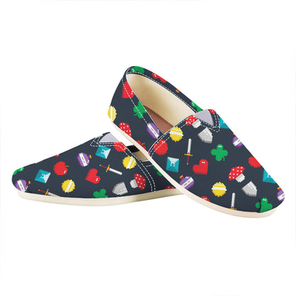 8-Bit Pixel Game Items Print Casual Shoes