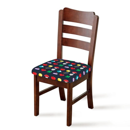 8-Bit Pixel Game Items Print Chair Cushion Cover