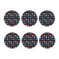 8-Bit Pixel Game Items Print Coaster Set