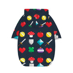 8-Bit Pixel Game Items Print Dog Zip Up Hoodie