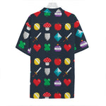 8-Bit Pixel Game Items Print Hawaiian Shirt