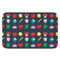 8-Bit Pixel Game Items Print Indoor Door Mat