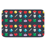 8-Bit Pixel Game Items Print Indoor Door Mat