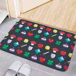 8-Bit Pixel Game Items Print Indoor Door Mat