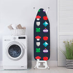 8-Bit Pixel Game Items Print Ironing Board Cover
