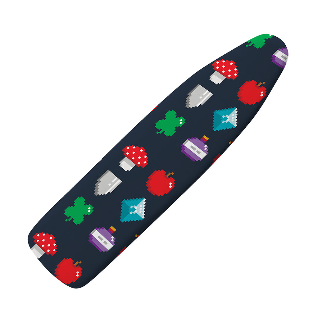 8-Bit Pixel Game Items Print Ironing Board Cover