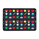 8-Bit Pixel Game Items Print Kitchen Mat