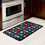 8-Bit Pixel Game Items Print Kitchen Mat