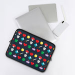 8-Bit Pixel Game Items Print Laptop Sleeve