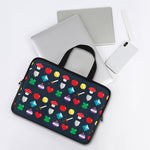 8-Bit Pixel Game Items Print Laptop Sleeve With Handle