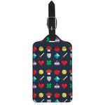 8-Bit Pixel Game Items Print Luggage Tag