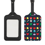 8-Bit Pixel Game Items Print Luggage Tag