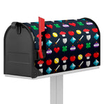 8-Bit Pixel Game Items Print Mailbox Cover