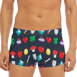 8-Bit Pixel Game Items Print Men's Short Boxer Briefs