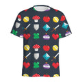 8-Bit Pixel Game Items Print Men's Athletic T-Shirt