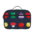 8-Bit Pixel Game Items Print Portable Lunch Bag