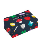 8-Bit Pixel Game Items Print Rectangle Tissue Box Cover