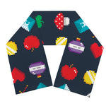 8-Bit Pixel Game Items Print Scarf