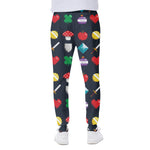 8-Bit Pixel Game Items Print Scuba Joggers