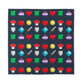 8-Bit Pixel Game Items Print Silk Bandana