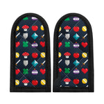 8-Bit Pixel Game Items Print Skillet Handle Cover