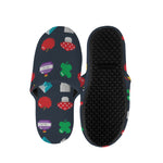 8-Bit Pixel Game Items Print Slippers